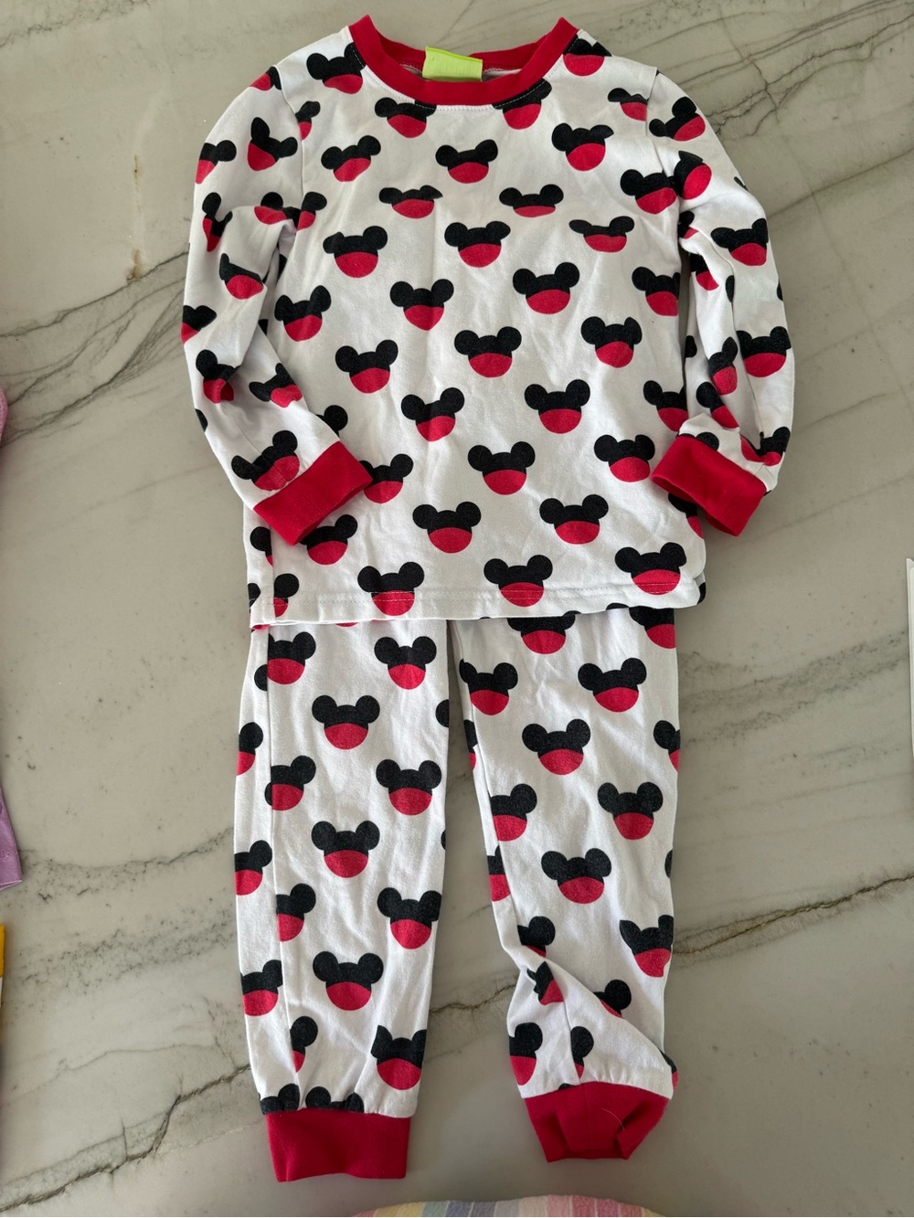 Classic whimsy 5 Mickey pjs. Cotton/spandex